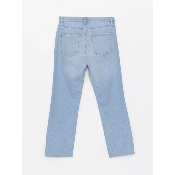 LCW Jeans Indigo Straight Fit Kadın Jean Pantolon