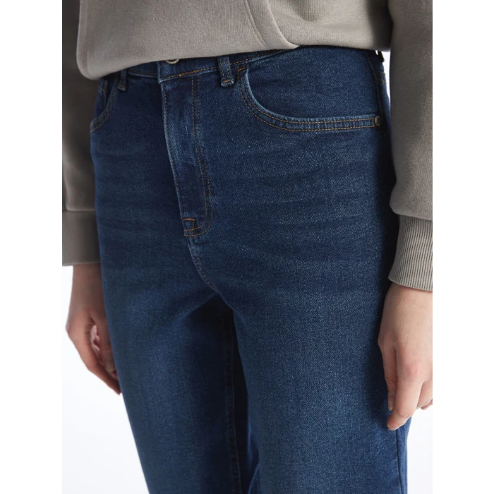 LCW Jeans Indigo Mom Fit Kadın Jean Pantolon