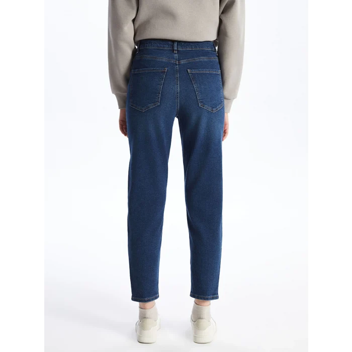 LCW Jeans Indigo Mom Fit Kadın Jean Pantolon
