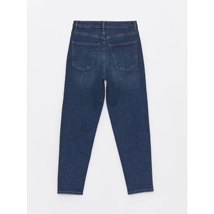 LCW Jeans Indigo Mom Fit Kadın Jean Pantolon