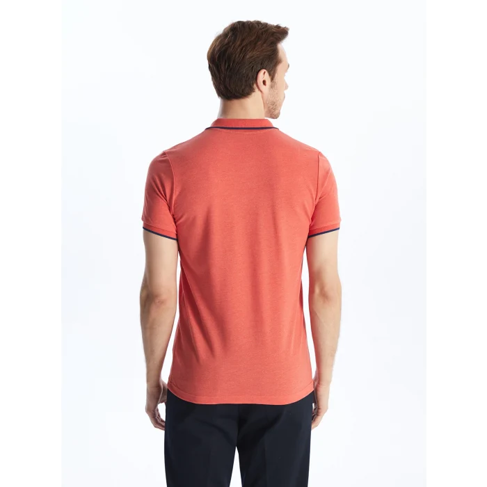 LCWAIKIKI Classic Turuncu Polo Yaka Kısa Kollu Pike Erkek Tişört