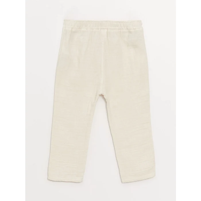 LCW Kids Yeşil Bisiklet Yaka Kısa Kollu Erkek Bebek Tişört ve Pantolon 2li Takım