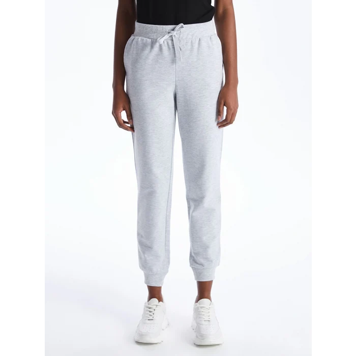 LCW Vision Gri Beli Lastikli Kadın Jogger Eşofman Altı
