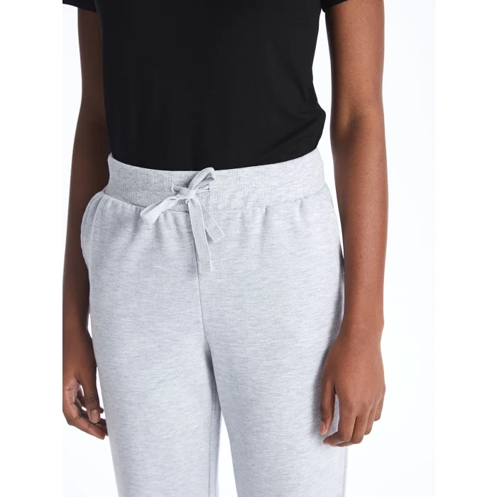 LCW Vision Gri Beli Lastikli Kadın Jogger Eşofman Altı