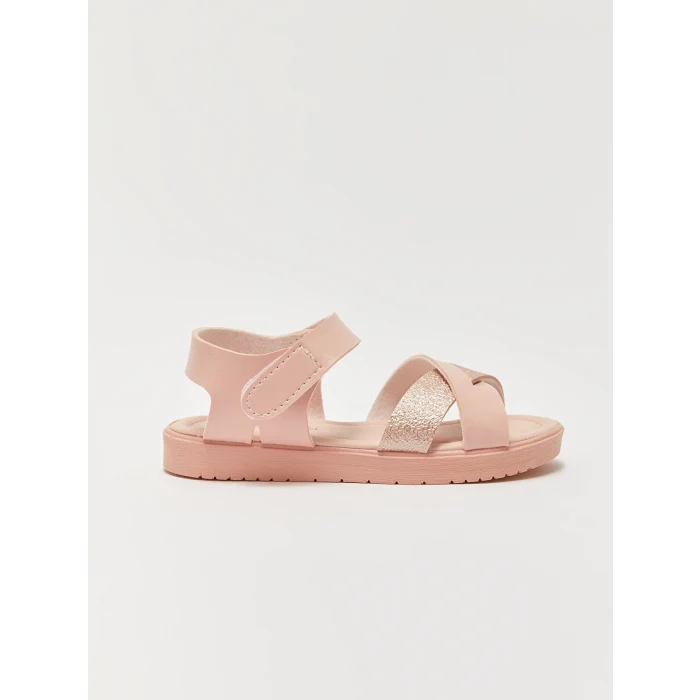 LCW STEPS Pembe Baskılı Kız Çocuk Sandalet