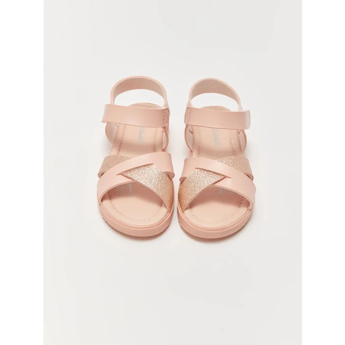LCW STEPS Pembe Baskılı Kız Çocuk Sandalet