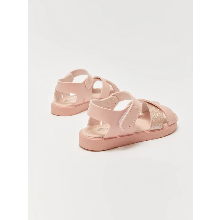 LCW STEPS Pembe Baskılı Kız Çocuk Sandalet
