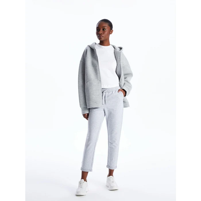 LCW Vision Gri Beli Lastikli Kadın Eşofman Altı