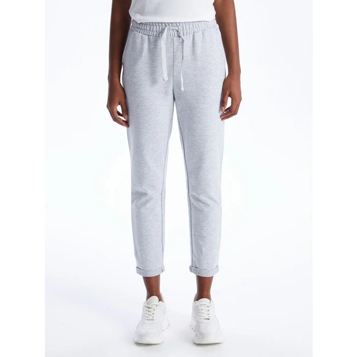 LCW Vision Gri Beli Lastikli Kadın Eşofman Altı