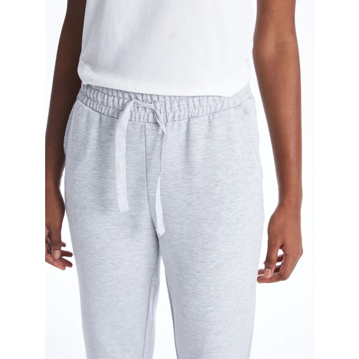 LCW Vision Gri Beli Lastikli Kadın Eşofman Altı