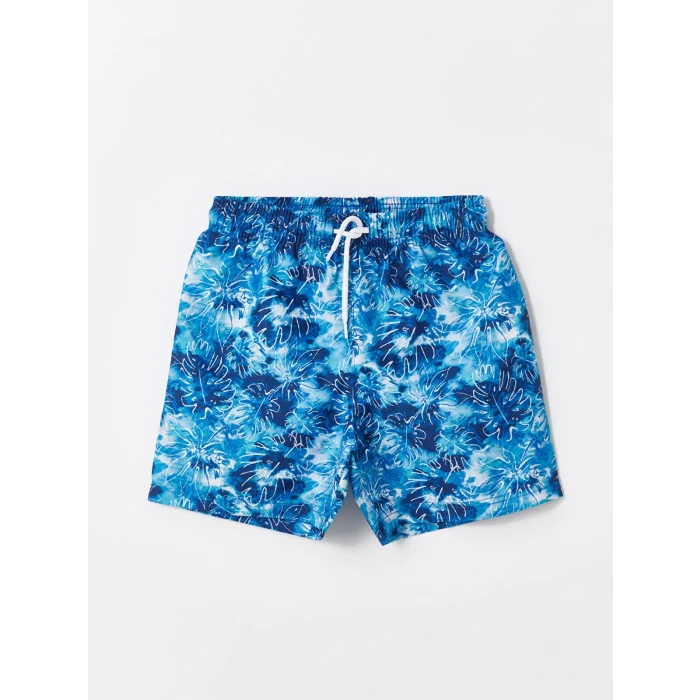 LCW Kids Mavi Bisiklet Yaka Erkek Çocuk Atlet ve Deniz Şortu