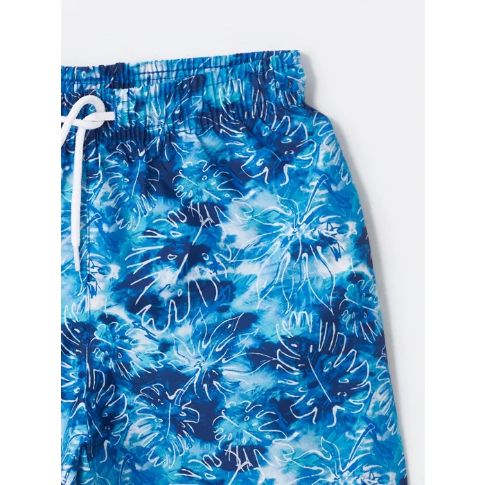 LCW Kids Mavi Bisiklet Yaka Erkek Çocuk Atlet ve Deniz Şortu