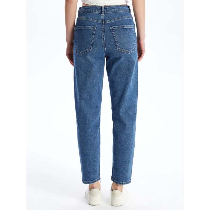 LCW Jeans Indigo Mom Fit Kadın Jean Pantolon