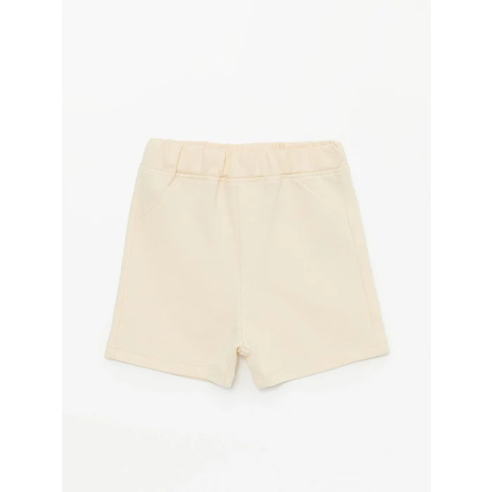 LCW baby Turkuaz Bisiklet Yaka Baskılı Erkek Bebek Tişört ve Şort 2li Takım