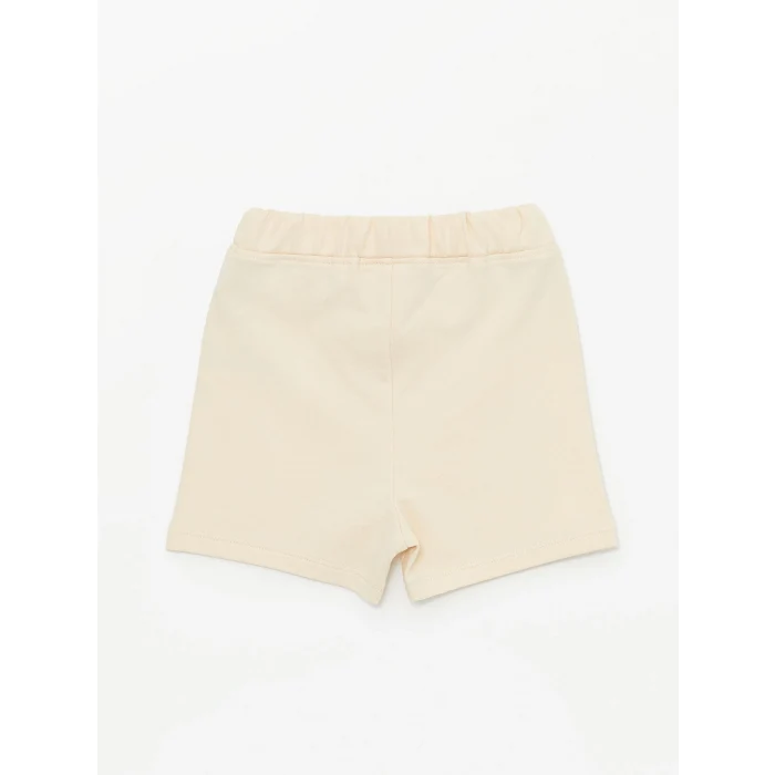 LCW baby Turkuaz Bisiklet Yaka Baskılı Erkek Bebek Tişört ve Şort 2li Takım