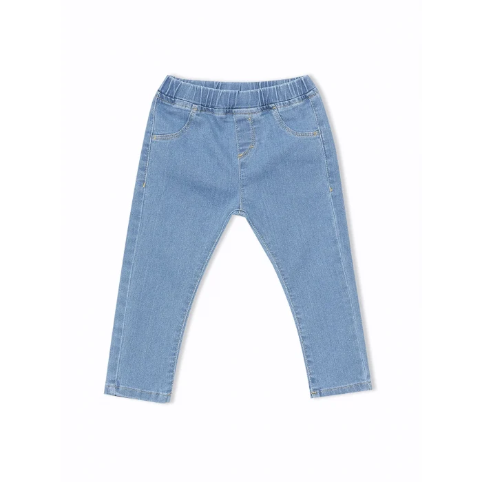 LCW baby Bej Bisiklet Yaka Kısa Kollu Erkek Bebek Tişört ve Pantolon 2li Takım