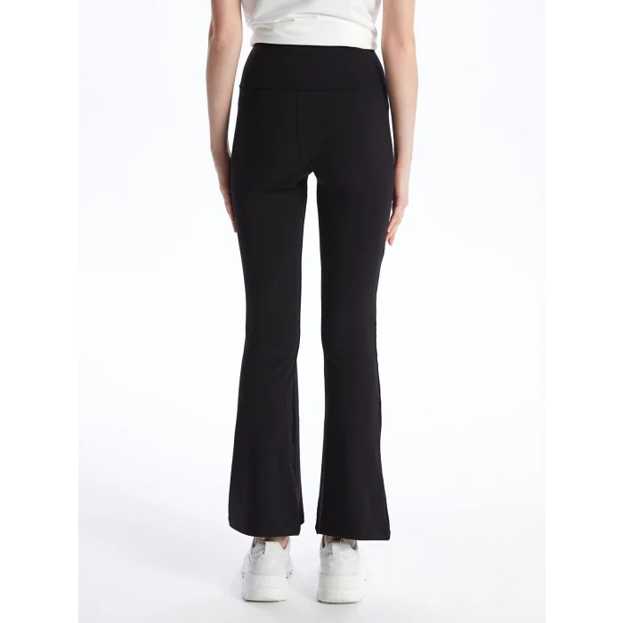 XSIDE Siyah Beli Lastikli İspanyol Paça Kadın Tayt Pantolon