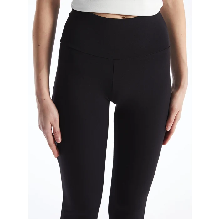 XSIDE Siyah Beli Lastikli İspanyol Paça Kadın Tayt Pantolon