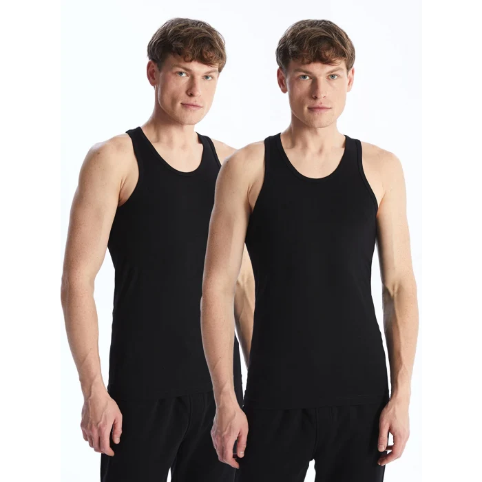 LC WAIKIKI Siyah U Yaka Penye Erkek Atlet 2li