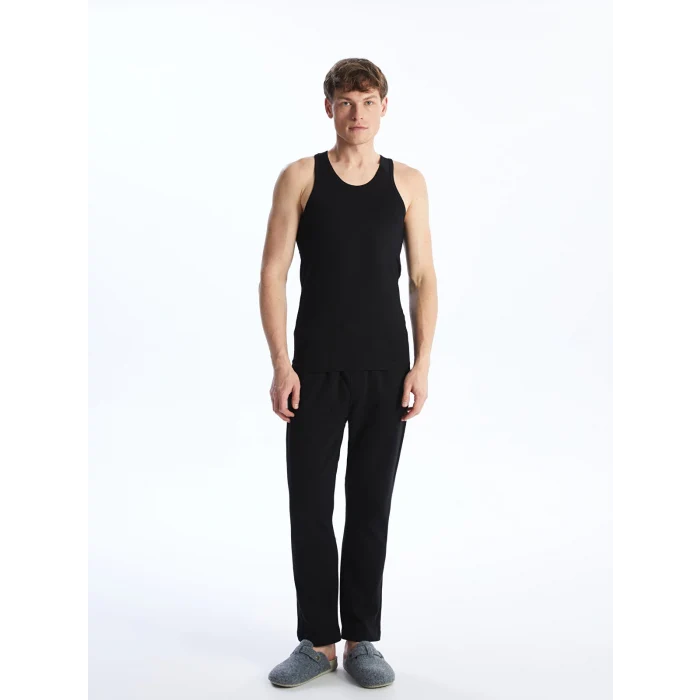 LC WAIKIKI Siyah U Yaka Penye Erkek Atlet 2li