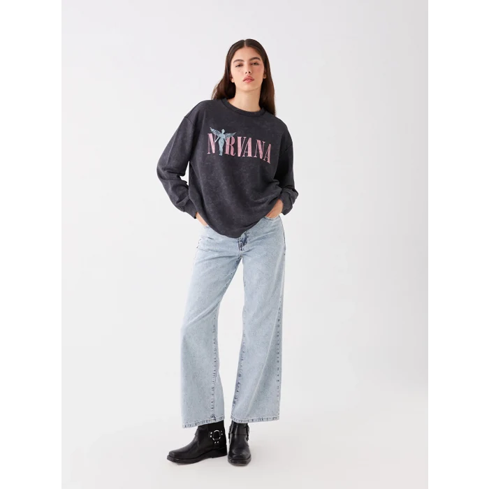 LCW Jeans Indigo Wideleg Kadın Jean Pantolon