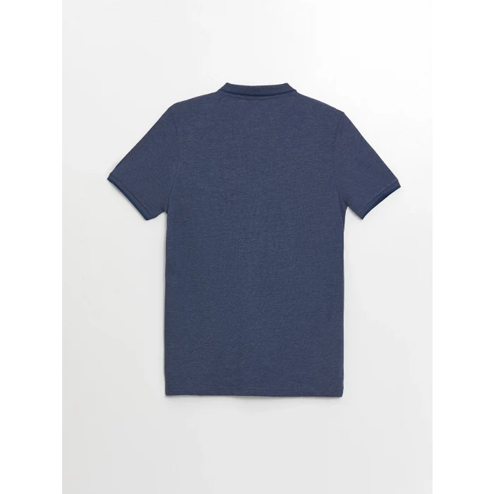 LCWAIKIKI Classic Lacivert Polo Yaka Kısa Kollu Pike Erkek Tişört