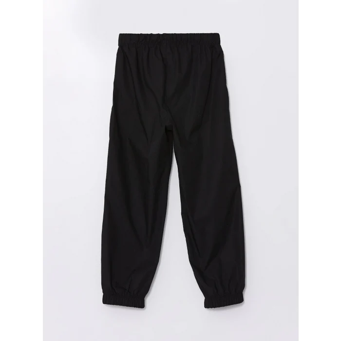 LCW Kids Siyah Rahat Kalıp Beli Lastikli Erkek Çocuk Jogger Pantolon