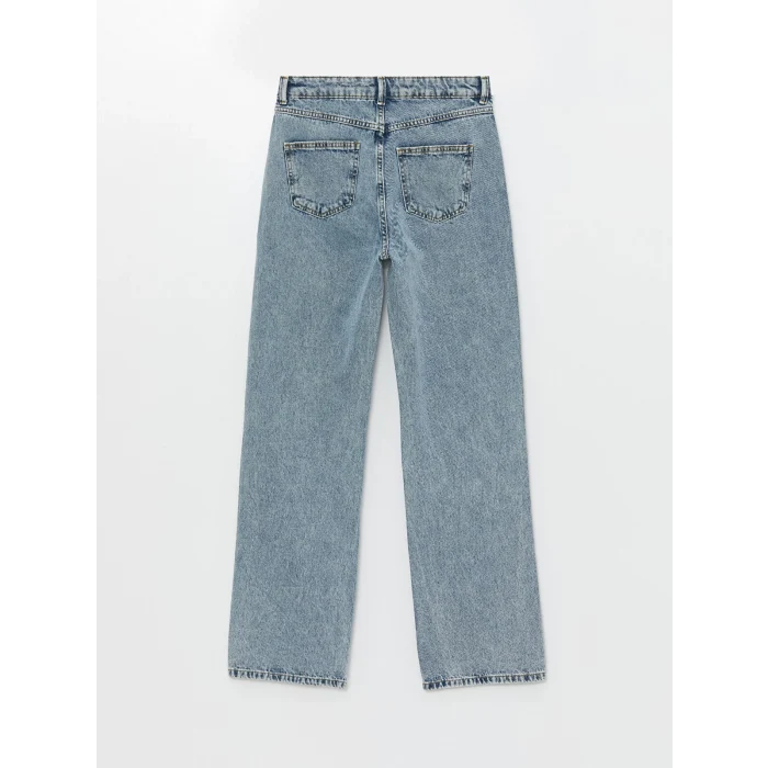 LCW Modest Indigo Straight Fit Kadın Jean Pantolon