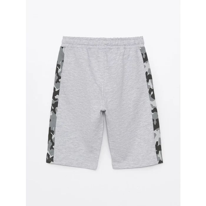 LCW Kids Gri Beli Lastikli Baskılı Erkek Çocuk Roller