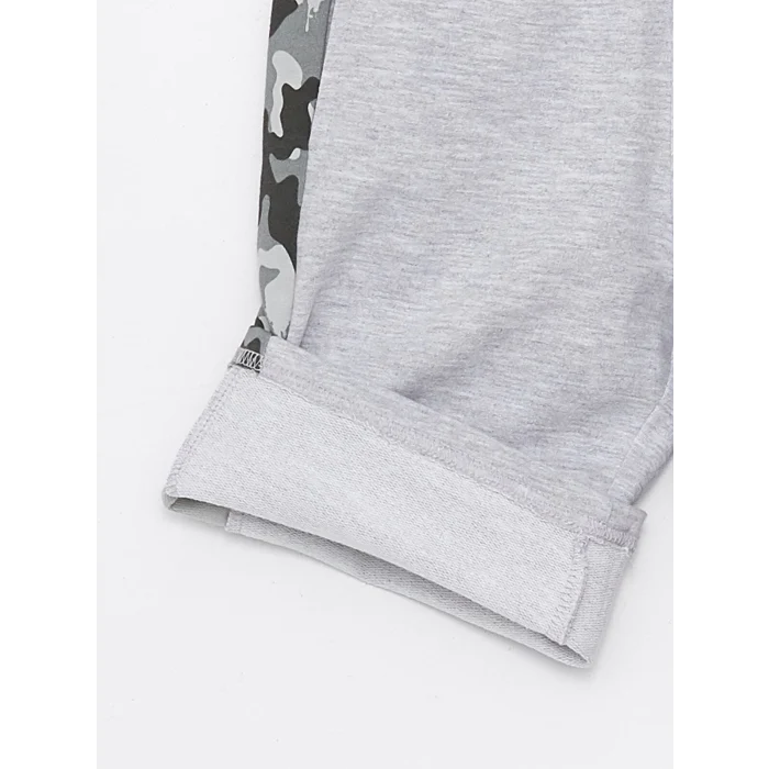 LCW Kids Gri Beli Lastikli Baskılı Erkek Çocuk Roller