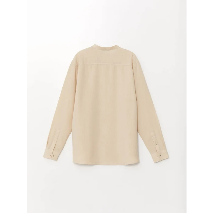 LCW Vision Bej Regular Fit Uzun Kollu Erkek Gömlek