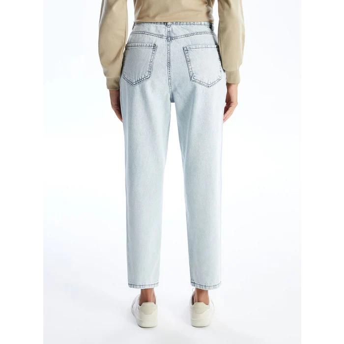 LCW Modest Mavi Mom Fit Kadın Jean Pantolon