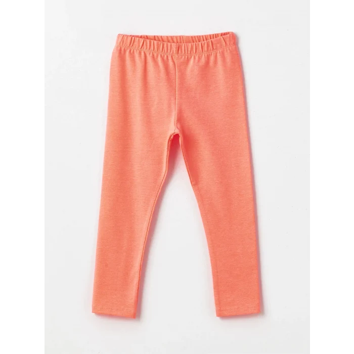 LCW Kids Karişik Bisiklet Yaka Kısa Kollu Çizgili Kız Bebek Tişört ve Tayt 2li Takım