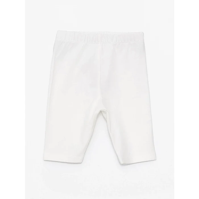 LCW baby Mavi Bisiklet Yaka Kolsuz Baskılı Kız Bebek Bluz ve Pantolon 2li Takım