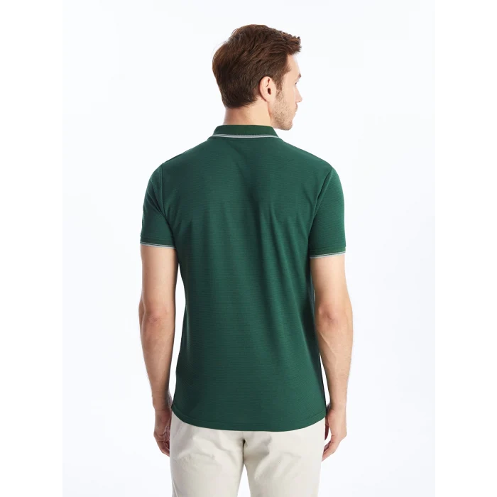 LCWAIKIKI Classic Yeşil Polo Yaka Kısa Kollu Erkek Tişört