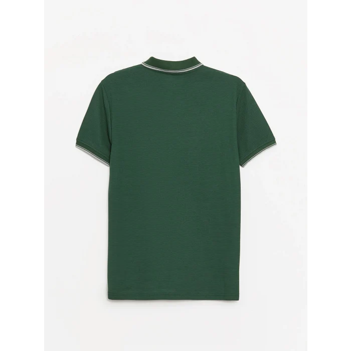 LCWAIKIKI Classic Yeşil Polo Yaka Kısa Kollu Erkek Tişört