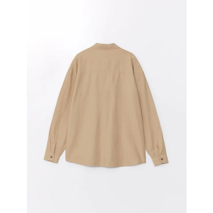 XSIDE Bej Rahat Kalıp Uzun Kollu Erkek Gömlek