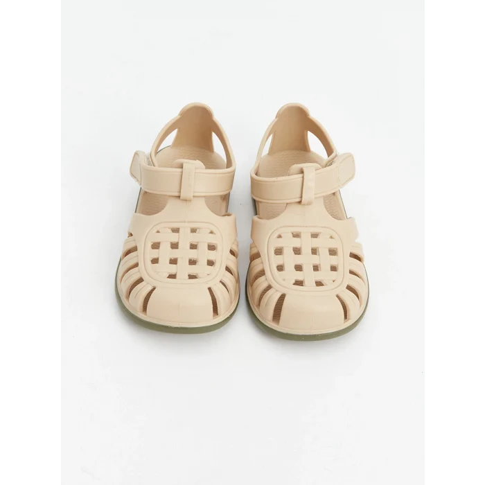 LCW STEPS Bej Delikli Erkek Bebek Sandalet