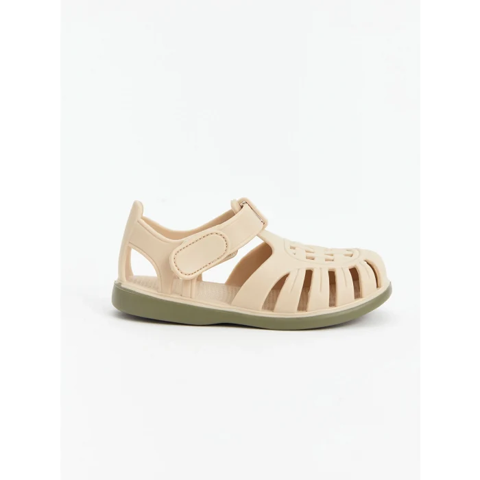 LCW STEPS Bej Delikli Erkek Bebek Sandalet