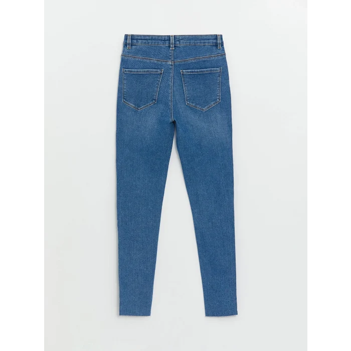 LCW Jeans Indigo Jüpiter Süper Skinny Fit Kadın Jean Pantolon