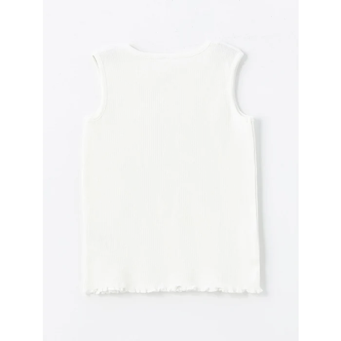 LCW Kids Ekru Bisiklet Yaka Kız Bebek Bluz ve Şort 2li Takım