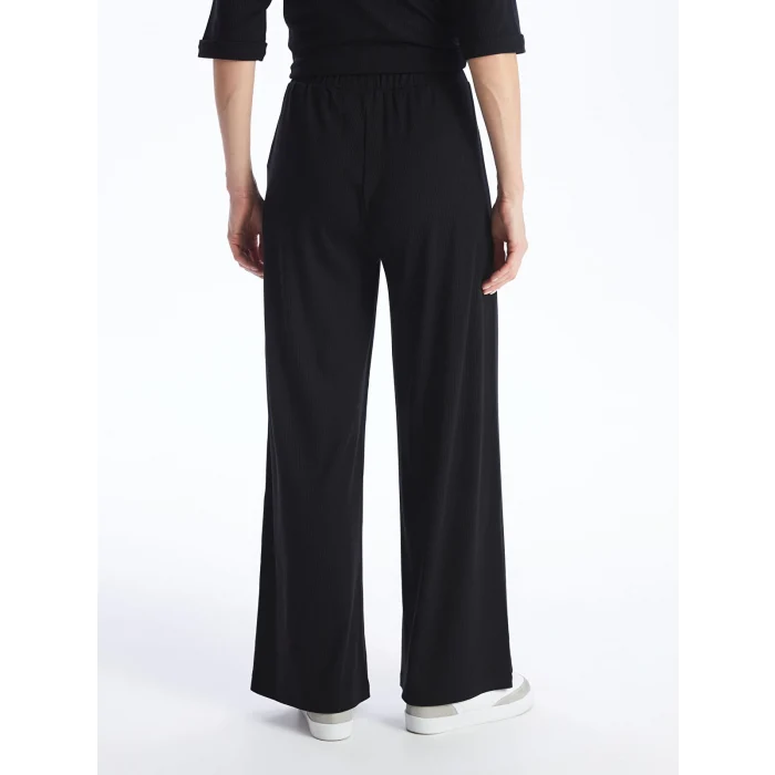 LCWAIKIKI Basic Siyah Kadın Beli Lastikli Düz Eşofman Altı