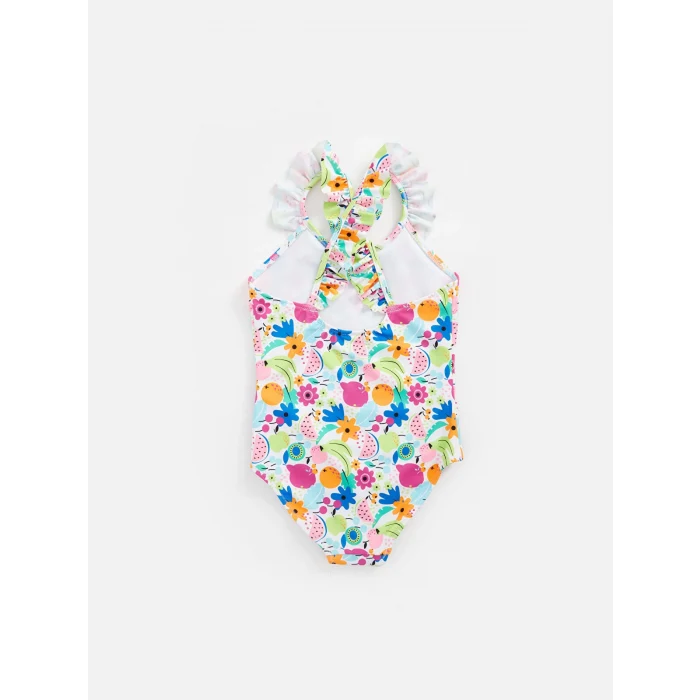 LCW Kids Karişik Hızlı Kuruyan Baskılı Kız Çocuk Mayo