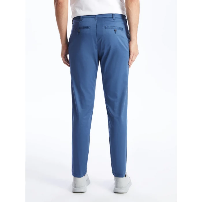 LCWAIKIKI Classic Indigo Dar Kalıp Gabardin Erkek Chino Pantolon