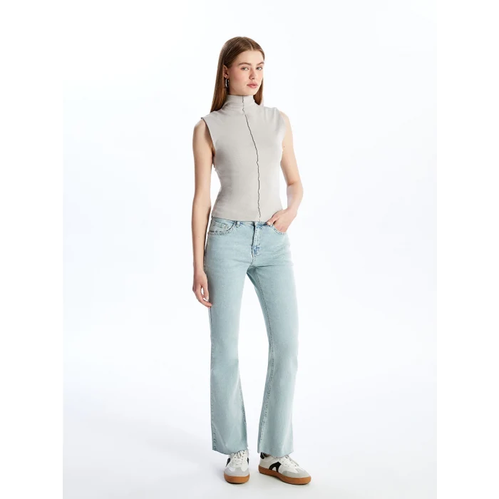 LCW Jeans Indigo Mars Flare Kadın Jean Pantolon