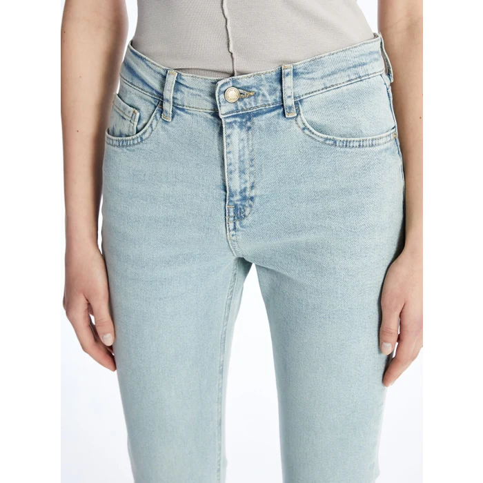 LCW Jeans Indigo Mars Flare Kadın Jean Pantolon