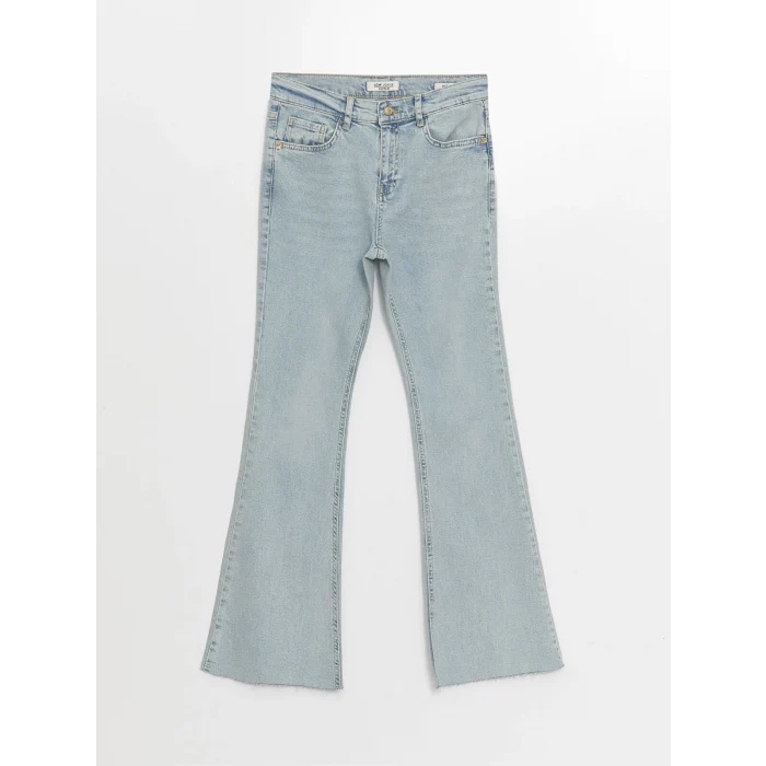 LCW Jeans Indigo Mars Flare Kadın Jean Pantolon