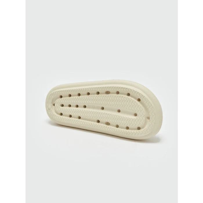 LCW STEPS Bej Kalın Taban Tek Bantlı Kadın Terlik