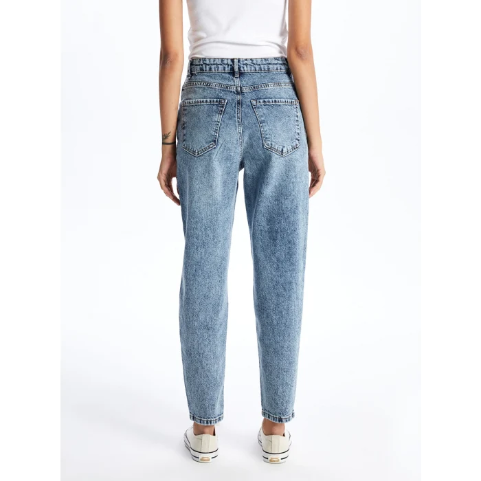 LCW Jeans Indigo Mom Fit Kadın Jean Pantolon