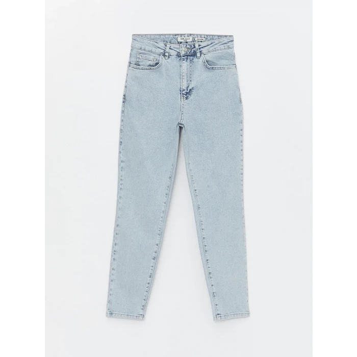 LCW Jeans Indigo Slim Mom Kadın Jean Pantolon